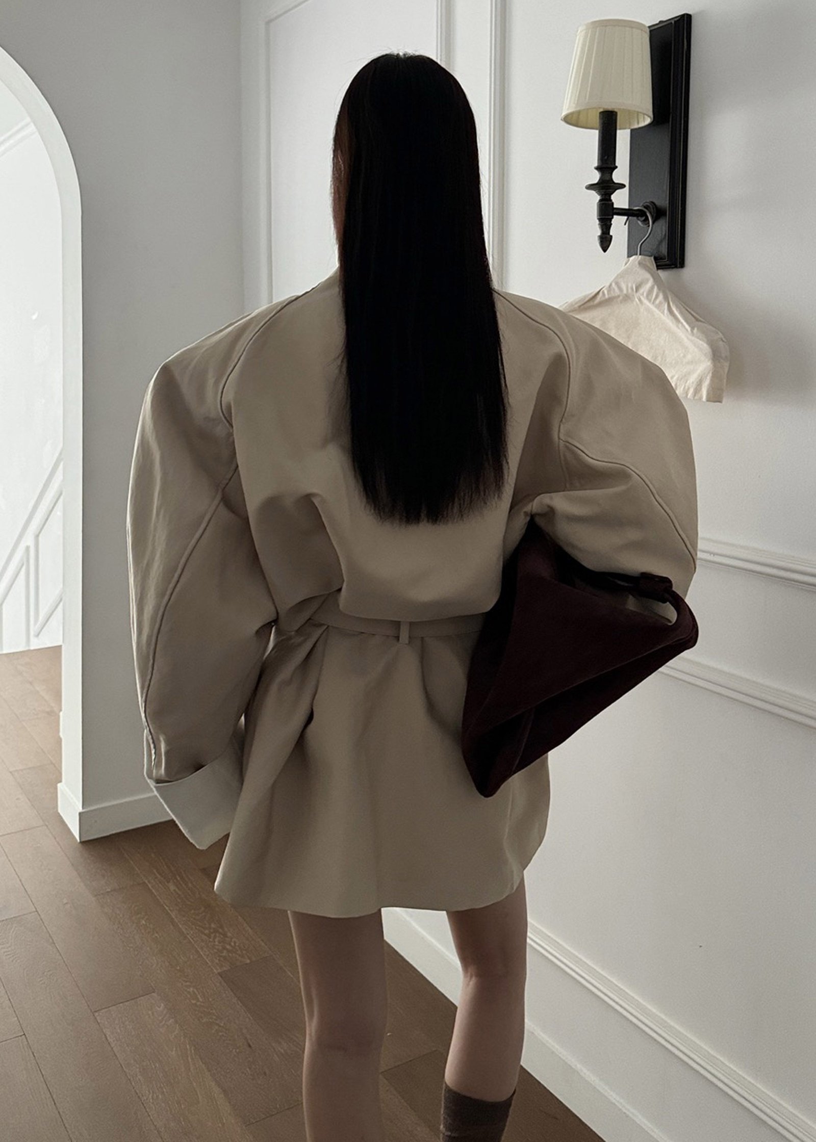 Alberta Short Trench - Beige - Image 14