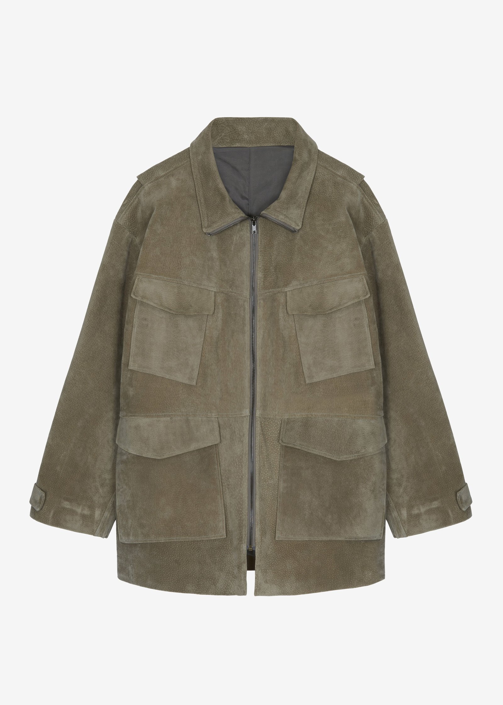 Fennor Suede Jacket - Pale Olive - Image 7