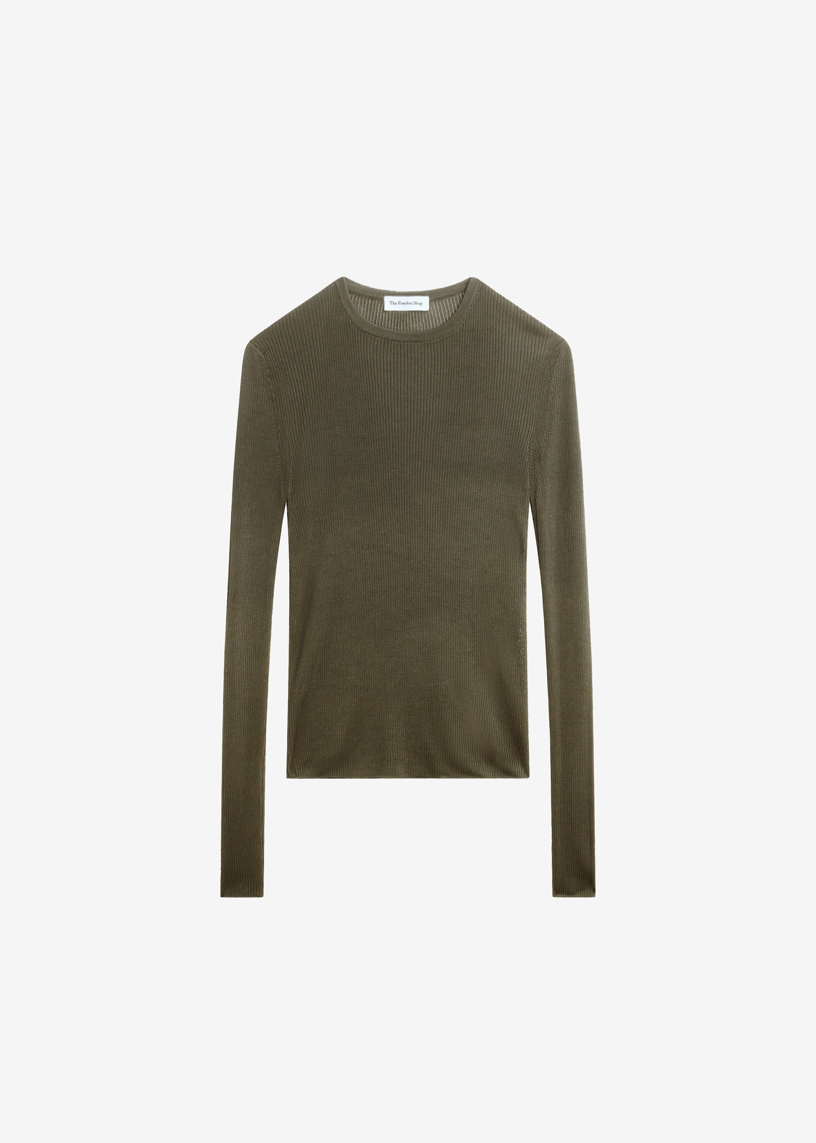 Kazel Thin Knit Top - Khaki - Image 11