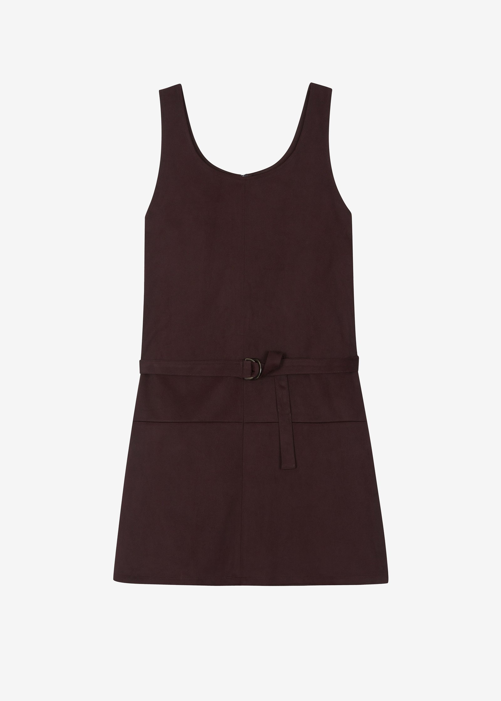 Kildare Faux Suede Dress - Plum - Image 9