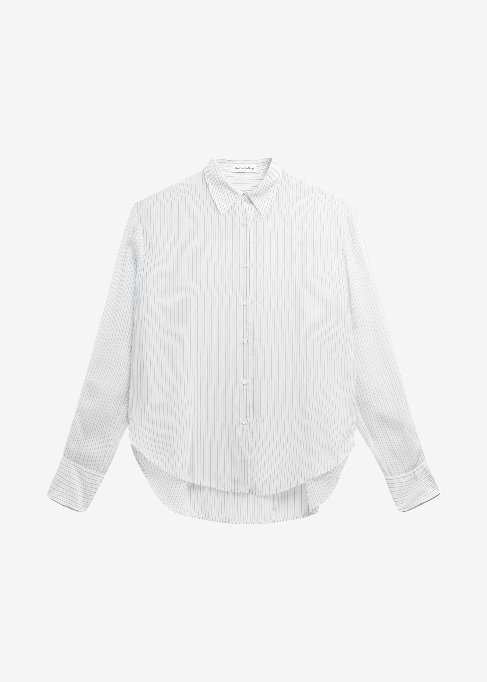 Peri Double Striped Shirt - White/Black Stripe - Image 7