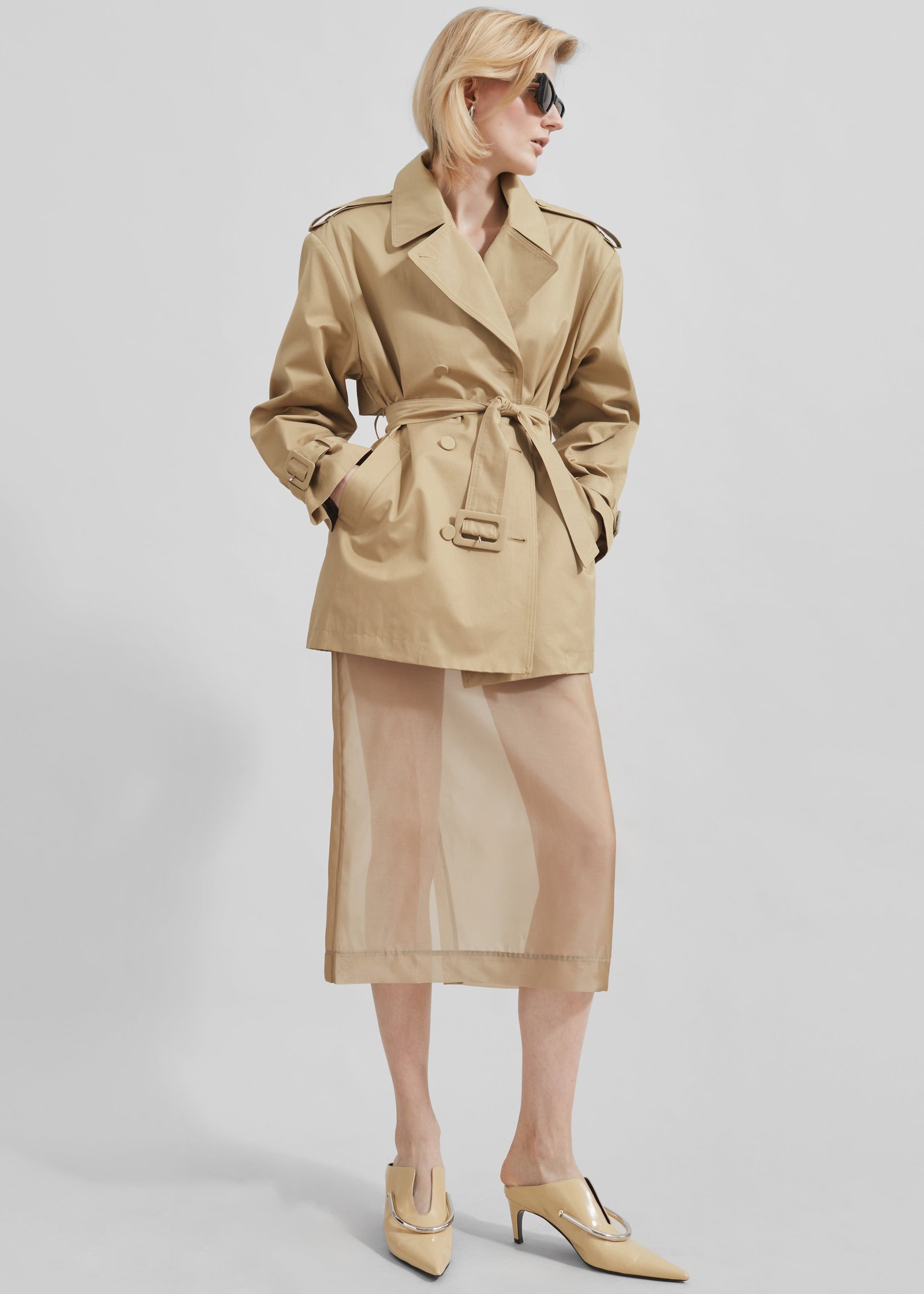 Raleigh Trench Coat - Beige - Image 7