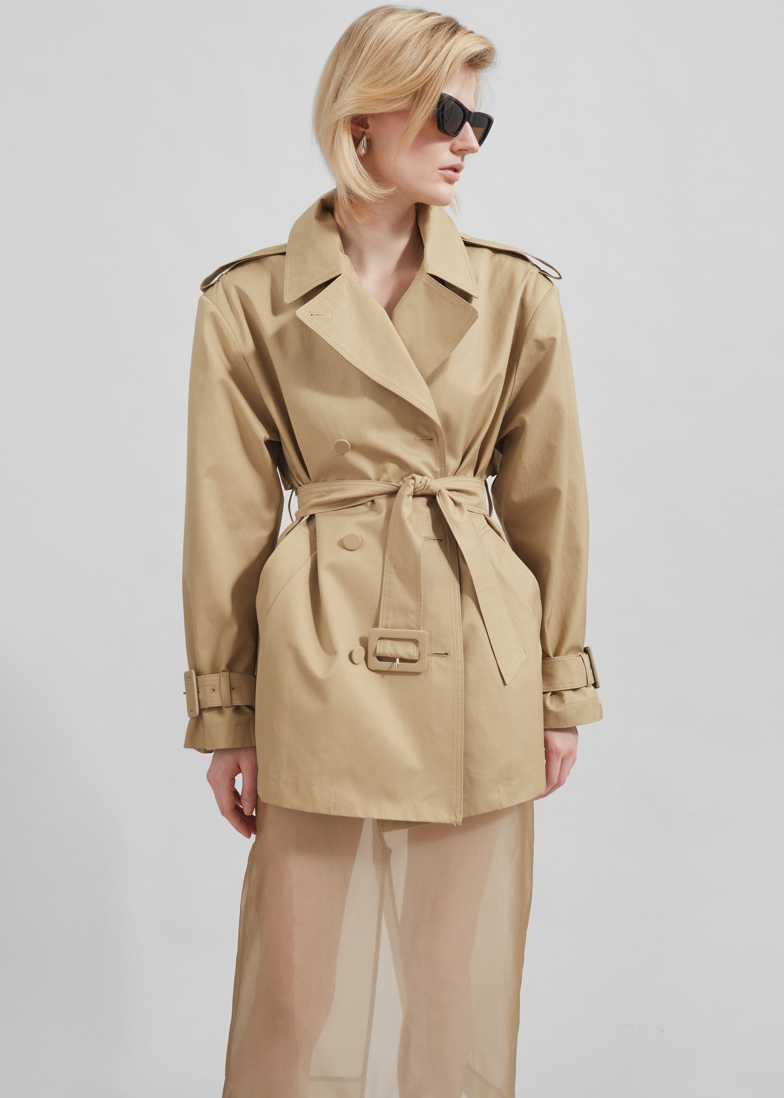 Raleigh Trench Coat - Beige - Image 5