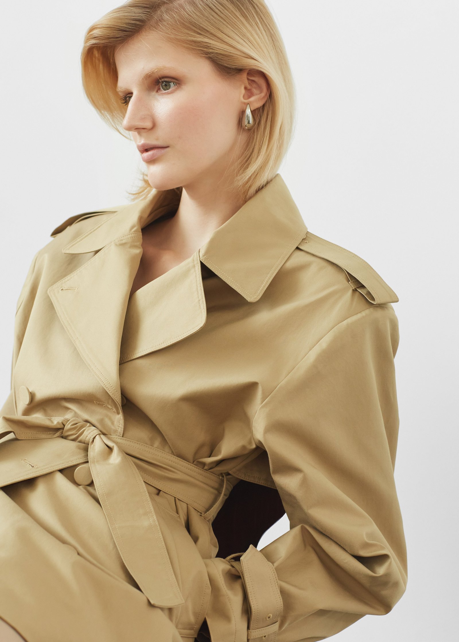 Raleigh Trench Coat - Beige - Image 3