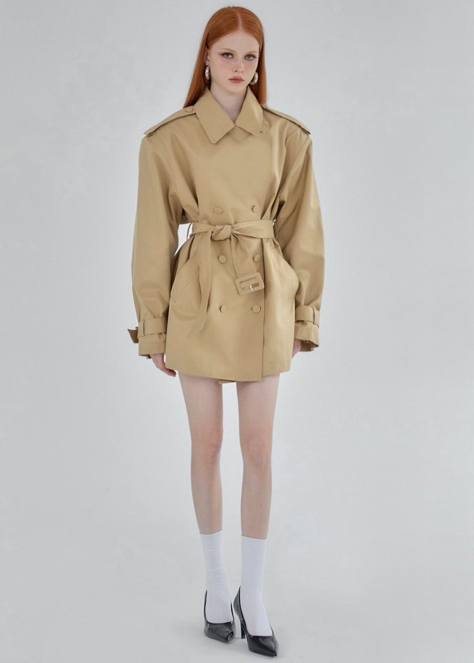 Raleigh Trench Coat - Beige - Image 12