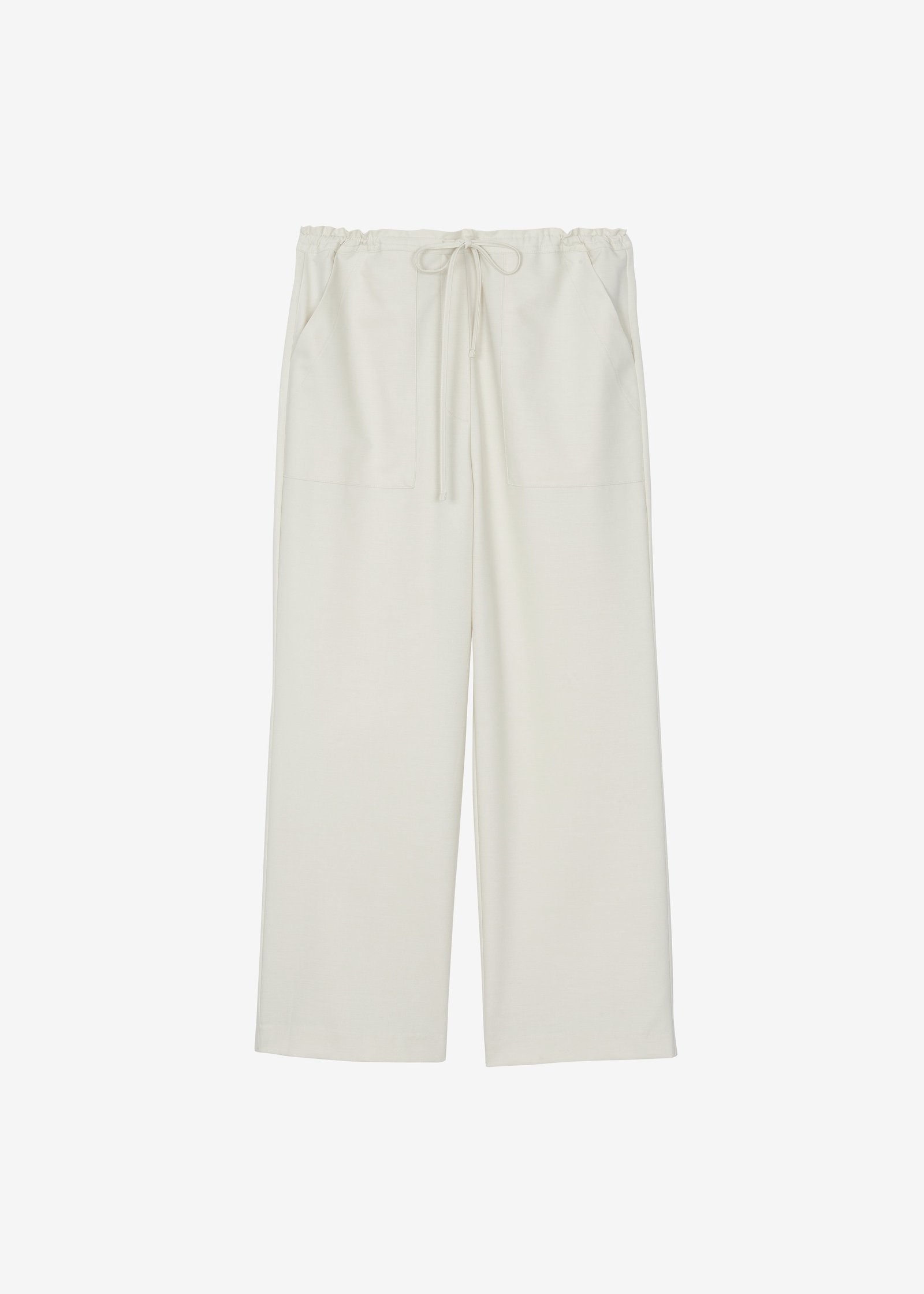 Ronne Straight Trousers - Cream - Image 9