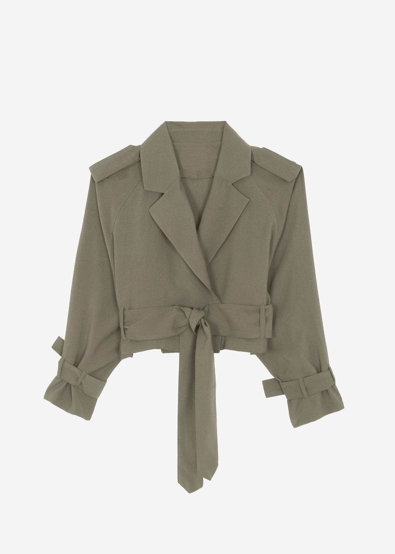Simona Short Trench - Khaki - Image 6