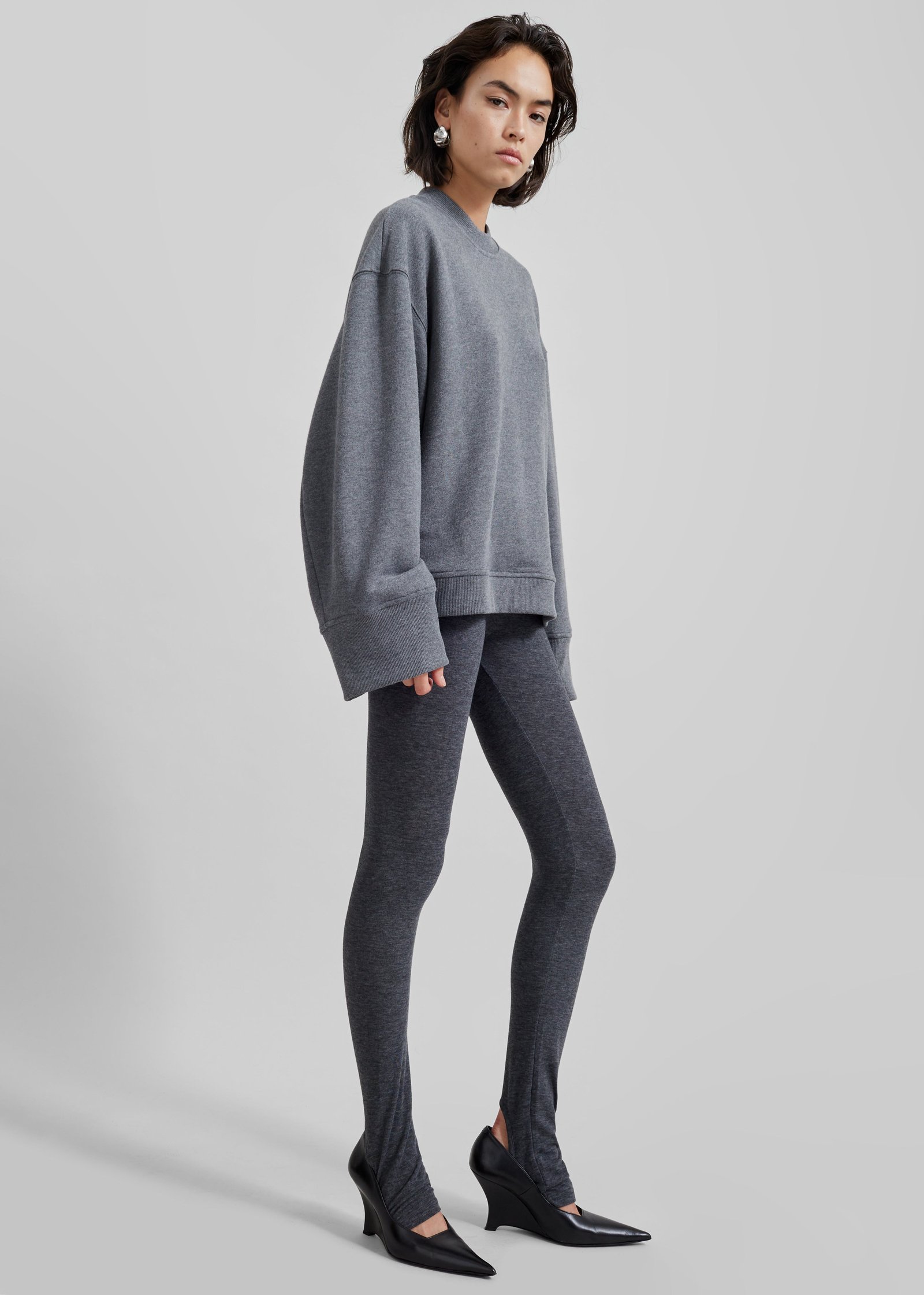 Talia Sweatshirt - Dark Grey - Image 4