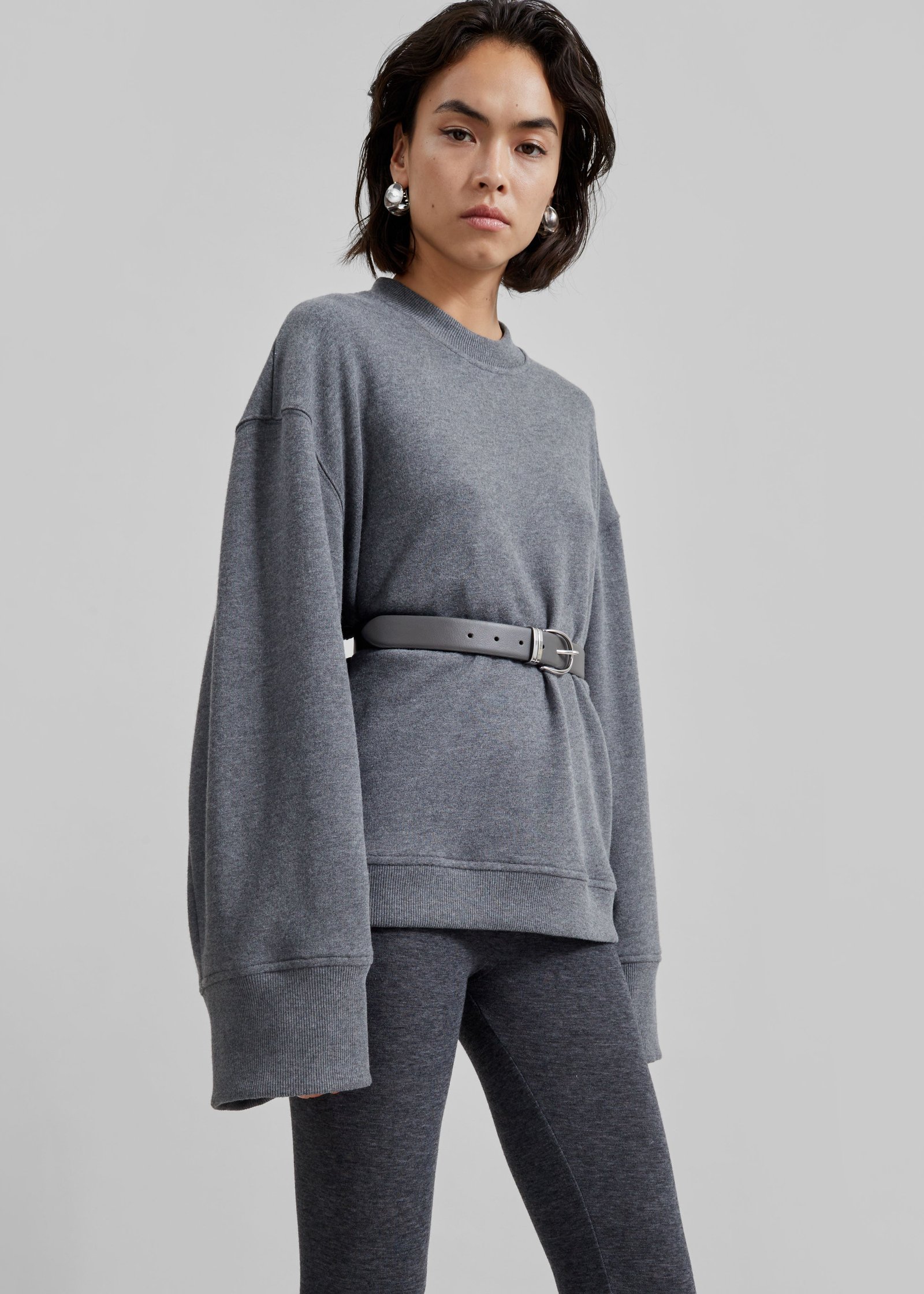 Talia Sweatshirt - Dark Grey - Image 5