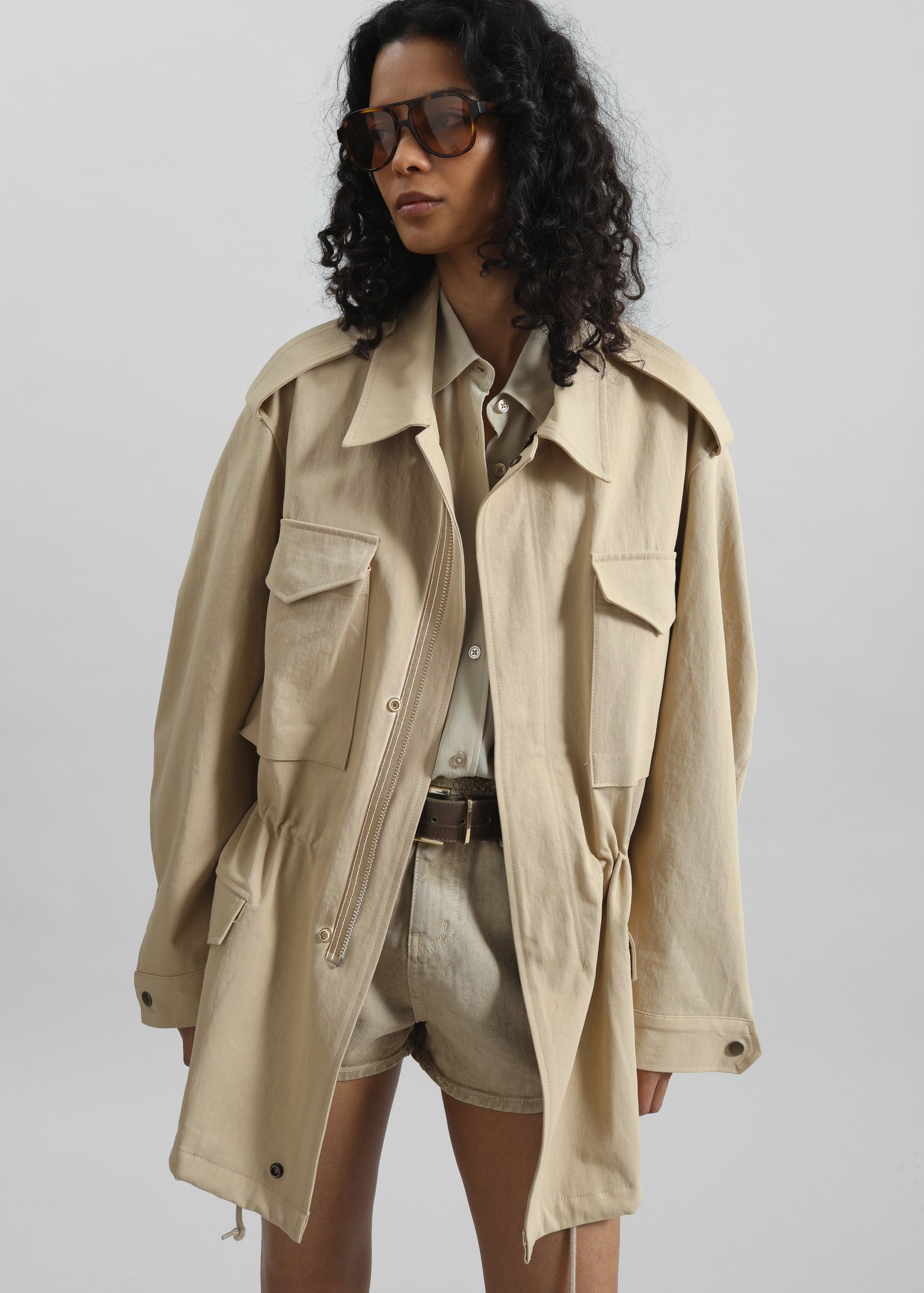 Toran Cargo Jacket - Beige